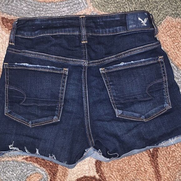 EUC WOMEN’S AMERICAN EAGLE SIZE 2 HI-RISE SHORTIE - Picture 2 of 4